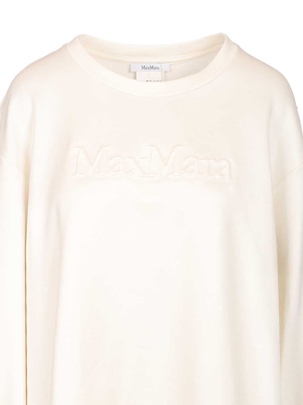 Max Mara Cotton Silk Sweatshirt Sweatshirts - White | c03f370e906e778f3e62b14ff05feea3394a75f8