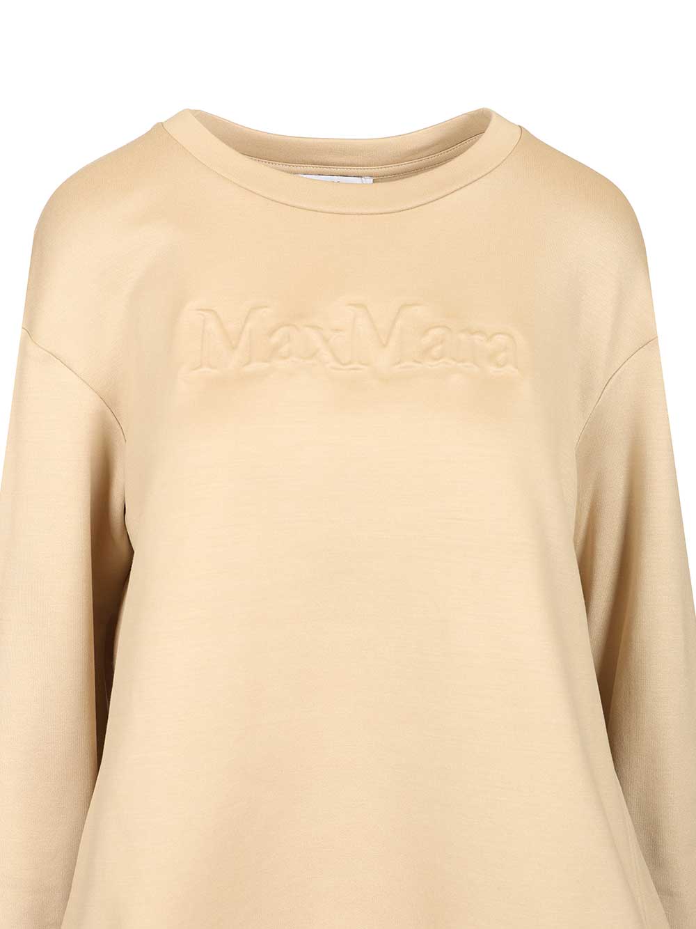 Max Mara Cotton Silk Sweatshirt Sweatshirts - Beige | 0e144e1da3262faa4bffc2dd40b4d9c95aeb91ee