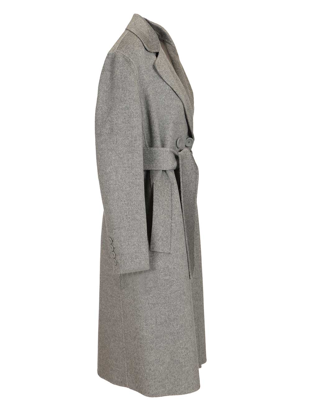 Max Mara Studio Double-Breasted Cashmere And Wool Coat Coats - Grey | d54dfbe451bbf4870774f8ddb194e9943ec426ac