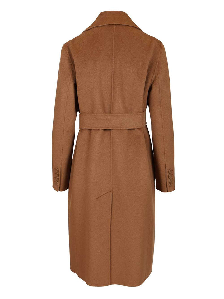 Max Mara Studio Double-Breasted Cashmere And Wool Coat Coats - Brown | b6e50eee5b469ec71c129172f6470797abde8052