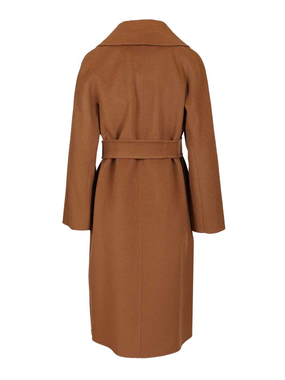Max Mara Studio Wool, Cashmere And Silk Coat Coats - Brown | 4253fd7d45d9179db61d321b4c401c14986eb48e