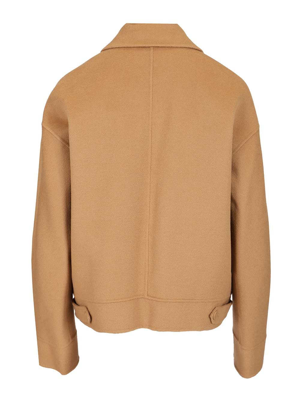 Max Mara Studio Boxy Jacket Jackets - Beige | 1a4271732da35753a2f3f18b69343b5547eb2928