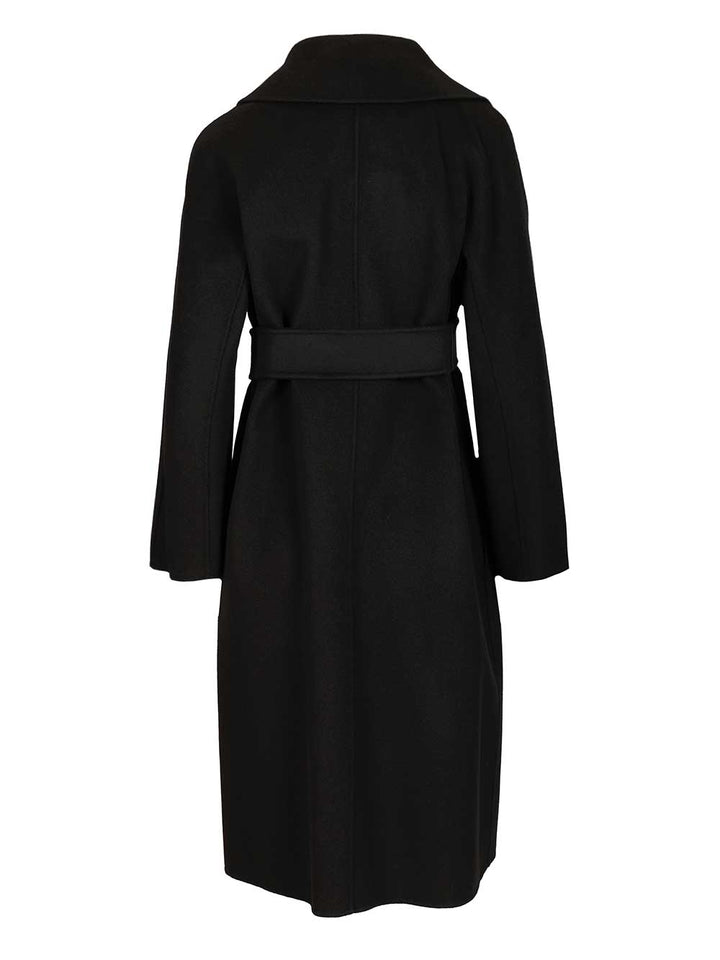 Max Mara Studio Wool, Cashmere And Silk Coat Coats - Black | 7679ab13f2c95c90dc2f7dabdff99fa7bcf07769