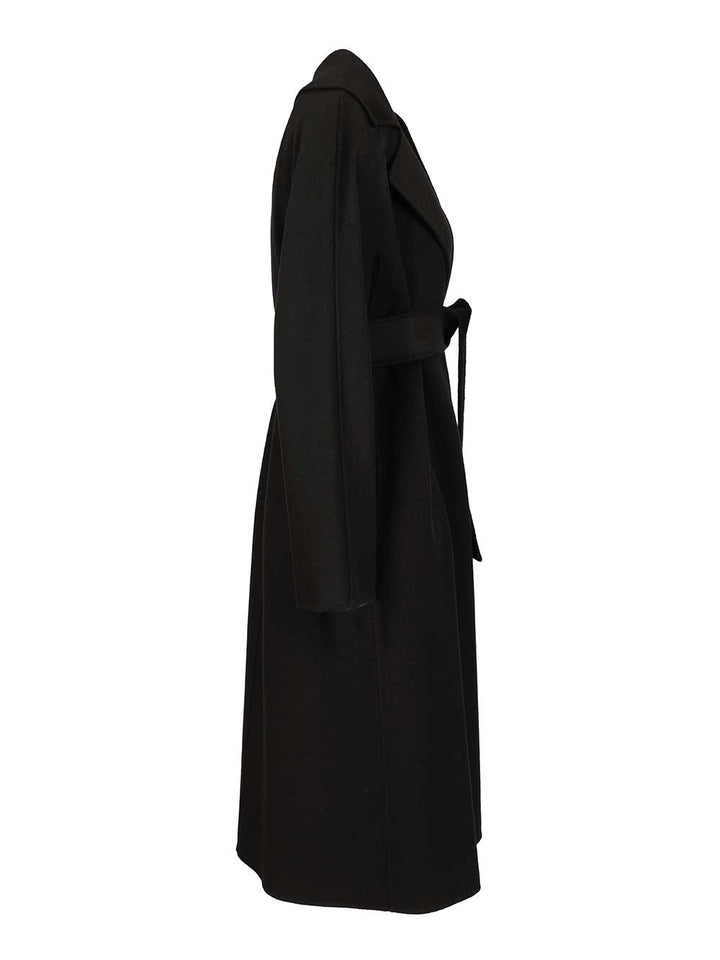 Max Mara Studio Wool, Cashmere And Silk Coat Coats - Black | c38182966e7976f01684e7d622fde7c3ab7a49da