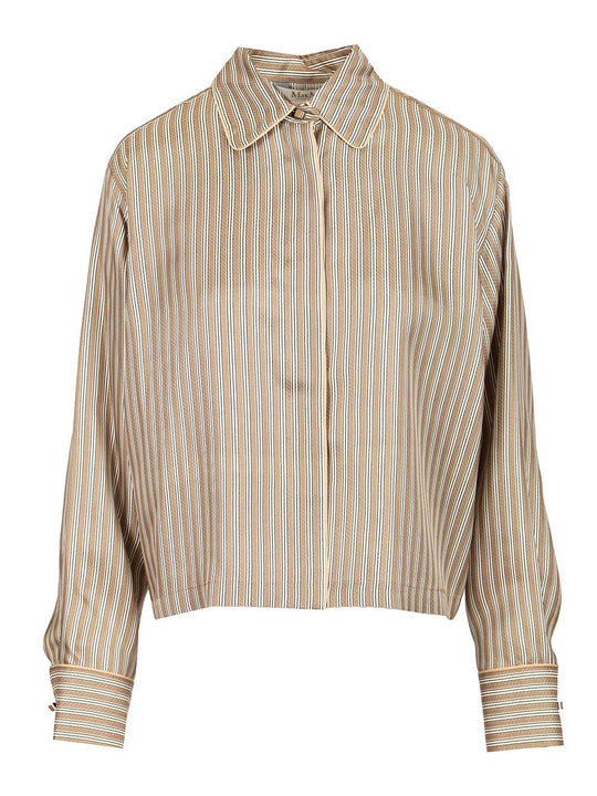 Silk Crop Shirt Shirts Multicolor