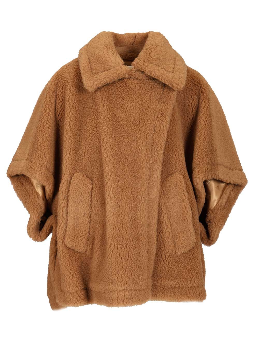 Max Mara Teddy Fabric Cape Scarves And Foulards - Beige | da7d3d20fe6b16d00dfa3880f745647b5716e049