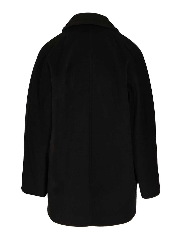 Max Mara Wool And Cashmere Beaver Coat Coats - Black | 11cea1f4a210a58b676344dd71c4543bb857efe6