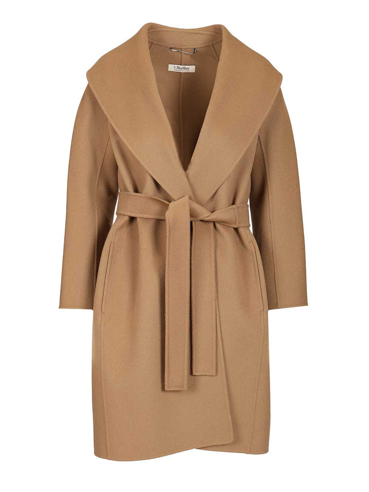 'S Max Mara Double Wool Dressing Gown Coat Coats - Beige | ecfa825824b56affd26e2cf61df529232e30f36c