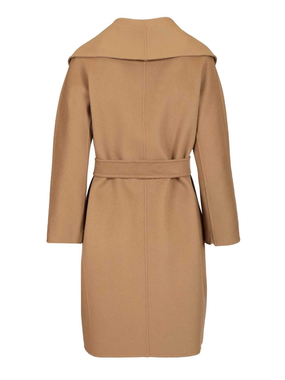 ' S Max Mara Double Wool Dressing Gown Coat Coats - Beige | 439fb2f35bf596b179bd9515adb4d9abe84f4443