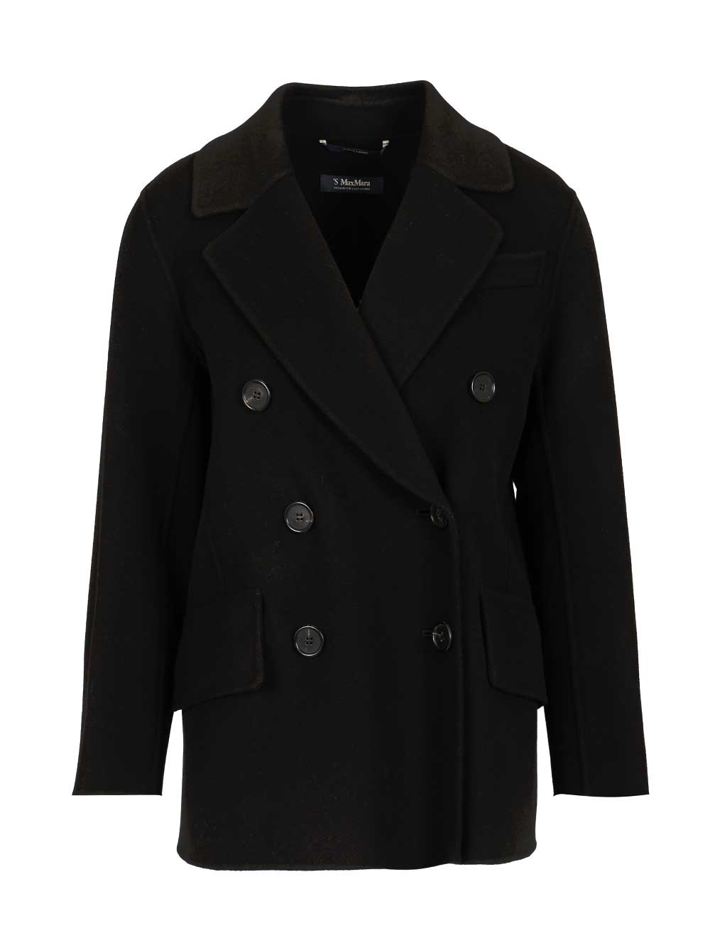 'S Max Mara Double-Breasted Wool Jacket Jackets - Black | 9d8d596b96c8410a1d4ff9735b8fae6ab1635087