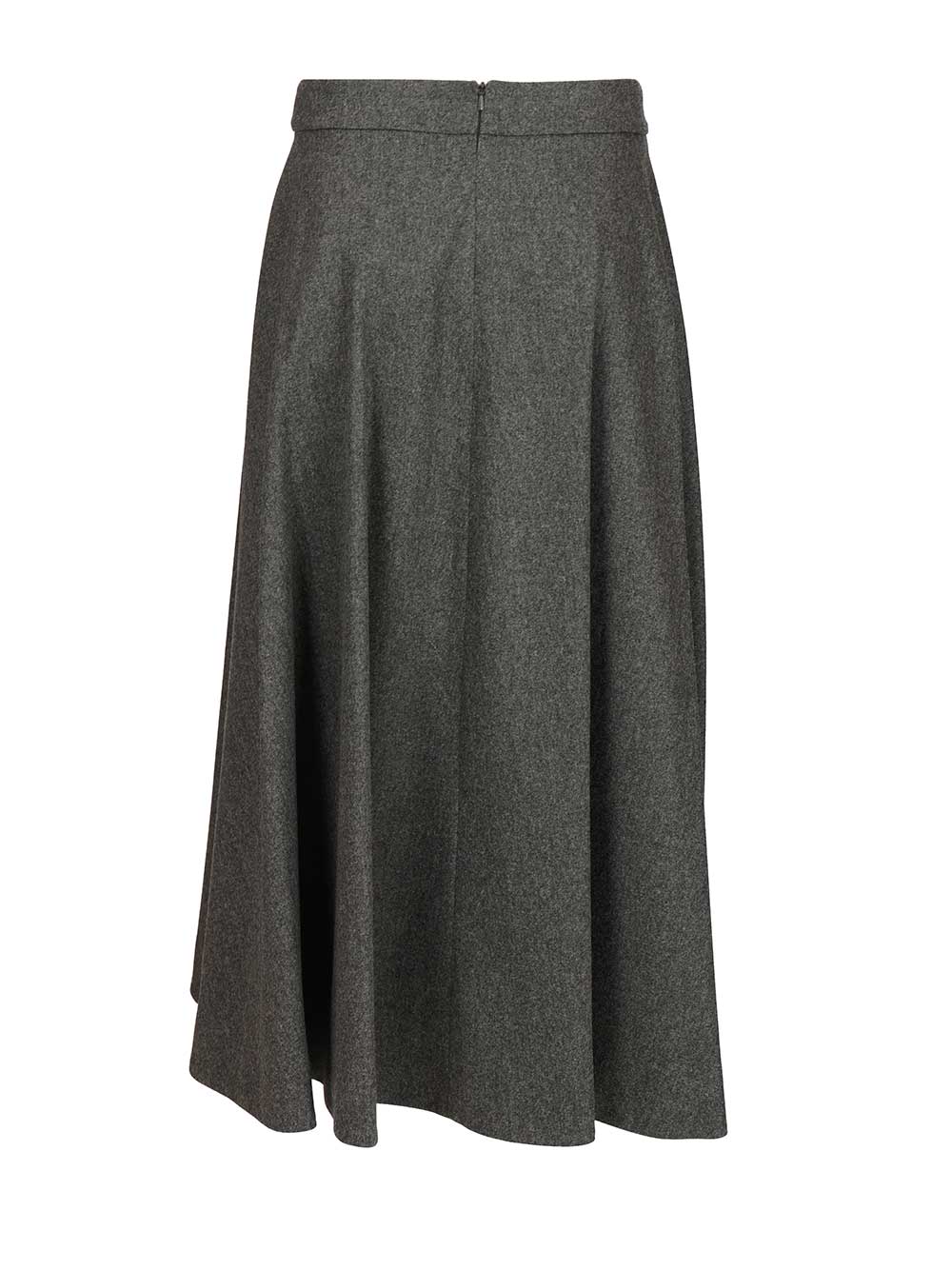 'S Max Mara Flannel Wool Skirt Skirts - Grey | 20e812203994a430c8ce4176c0dab300b74b1612