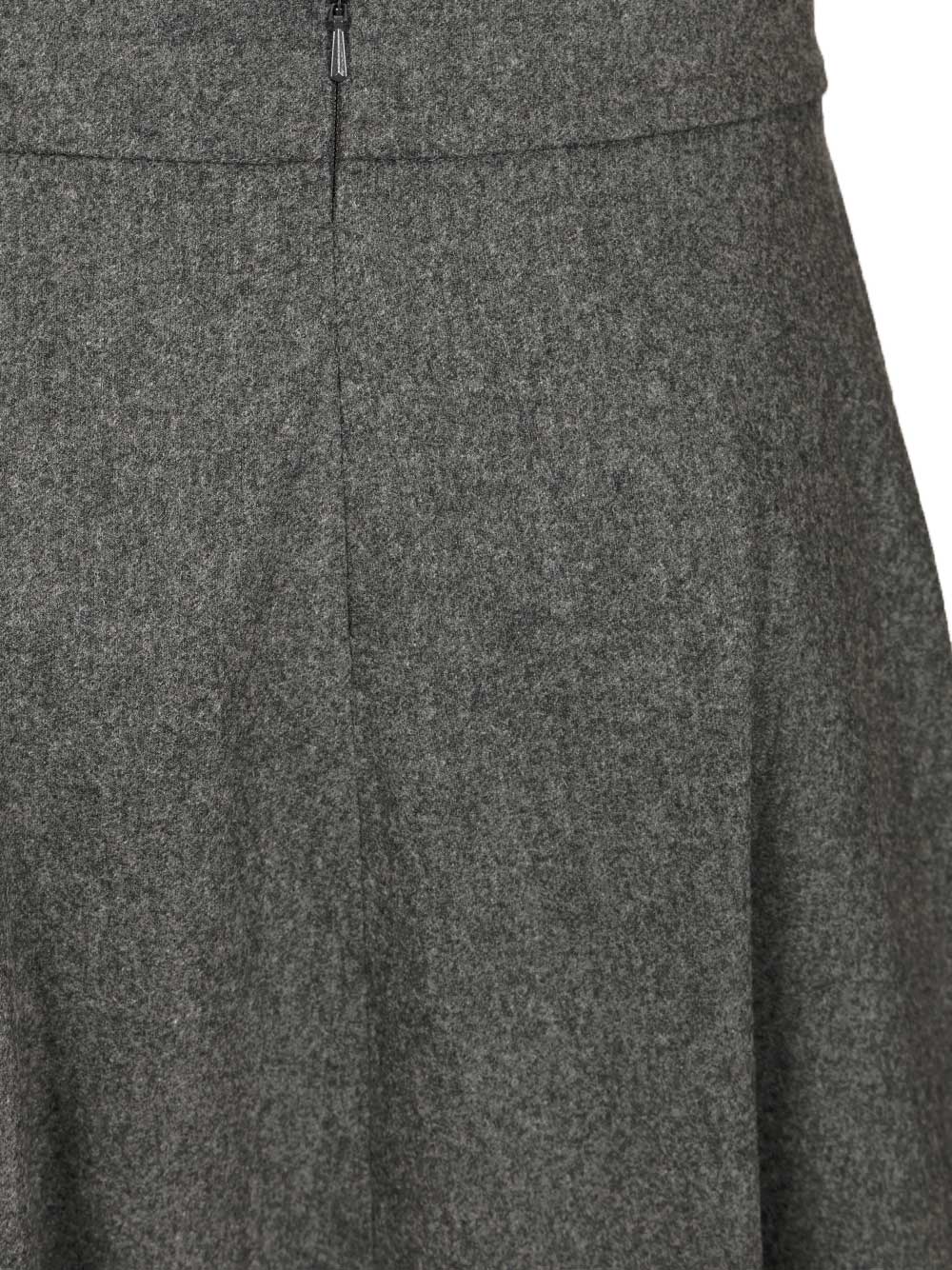 'S Max Mara Flannel Wool Skirt Skirts - Grey | 55bd68b942208677bf56be7a281d2c0d94847b98