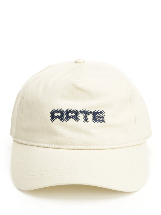 Pixel Logo Cap Hats White