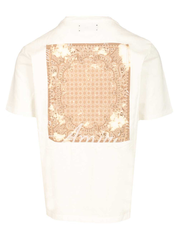 Amiri Bleach Bandana T-Shirt - White | 4298adffd9c4986dd9930d08b736b8e70f1945b3