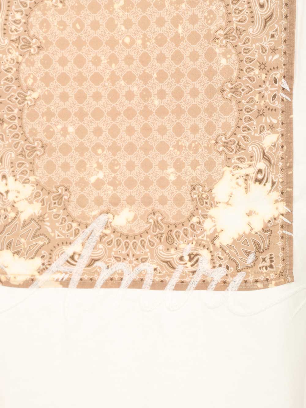 Amiri Bleach Bandana T-Shirt - White | 31467dbc468478d4b1e12bf85583e163524c89c9