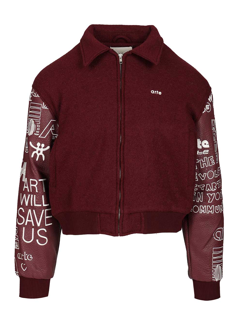 Arte Grafiti Varsity Jackets - Bordeaux | bbebb19f55dd8ce6a0551c8c0fed48370f9008af