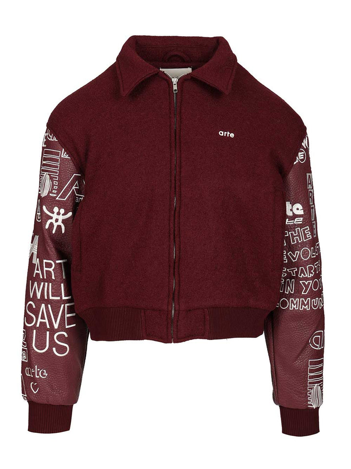Arte Grafiti Varsity Jackets - Bordeaux | bbebb19f55dd8ce6a0551c8c0fed48370f9008af