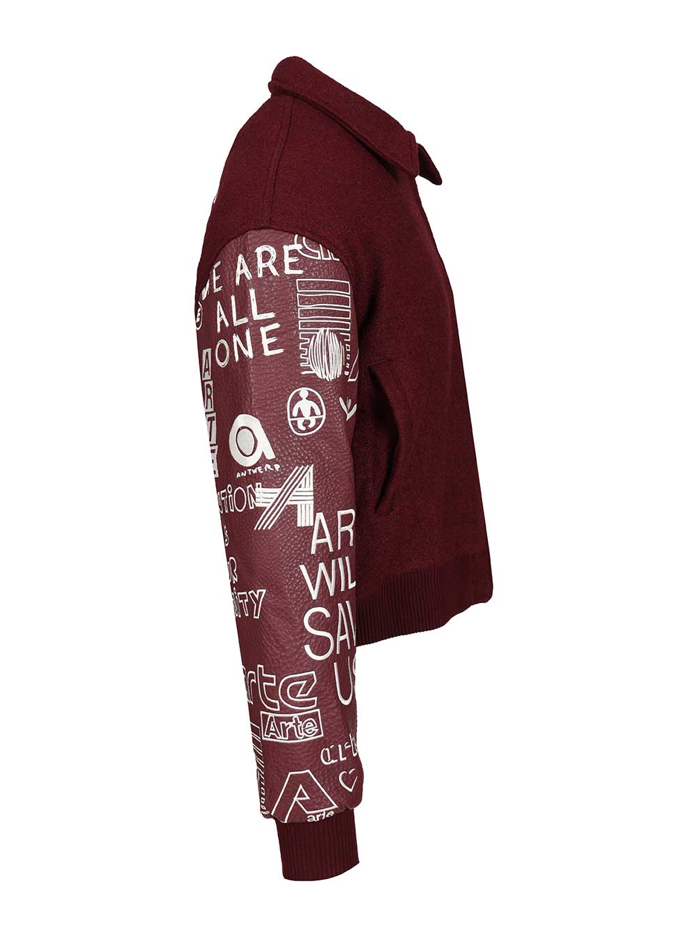 Arte Grafiti Varsity Jackets - Bordeaux | 1c41b9f0c7a63fe1bbf522e607c5a763ed5f5462