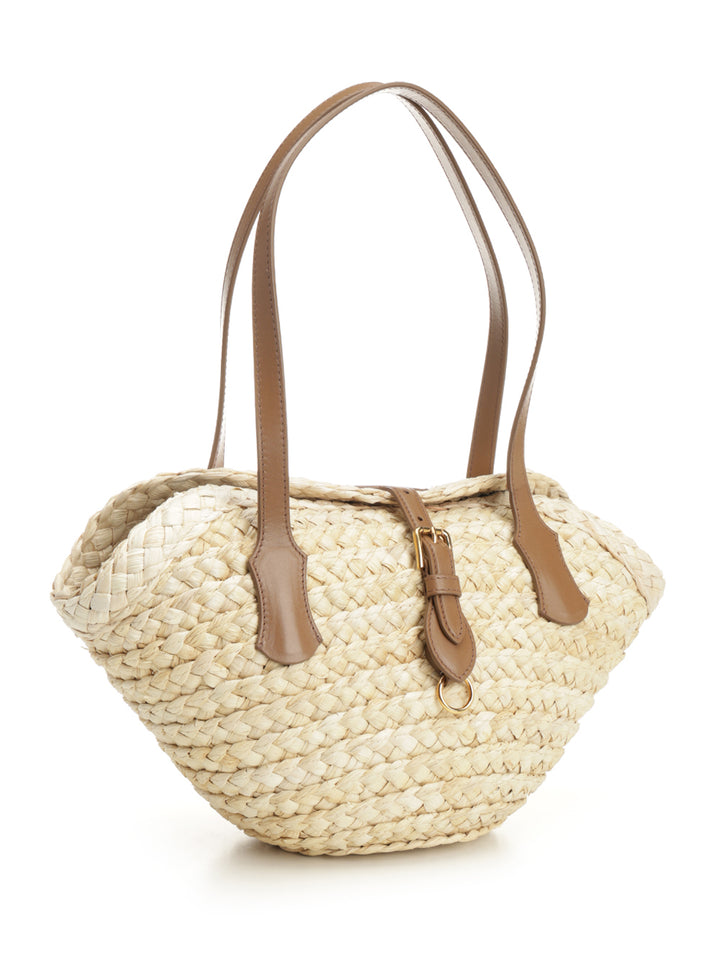 Dolce & Gabbana Capri Straw Bag Shoulder Bags - Beige | 8878f1400b6fd5228182450ceb181ccd3b450928
