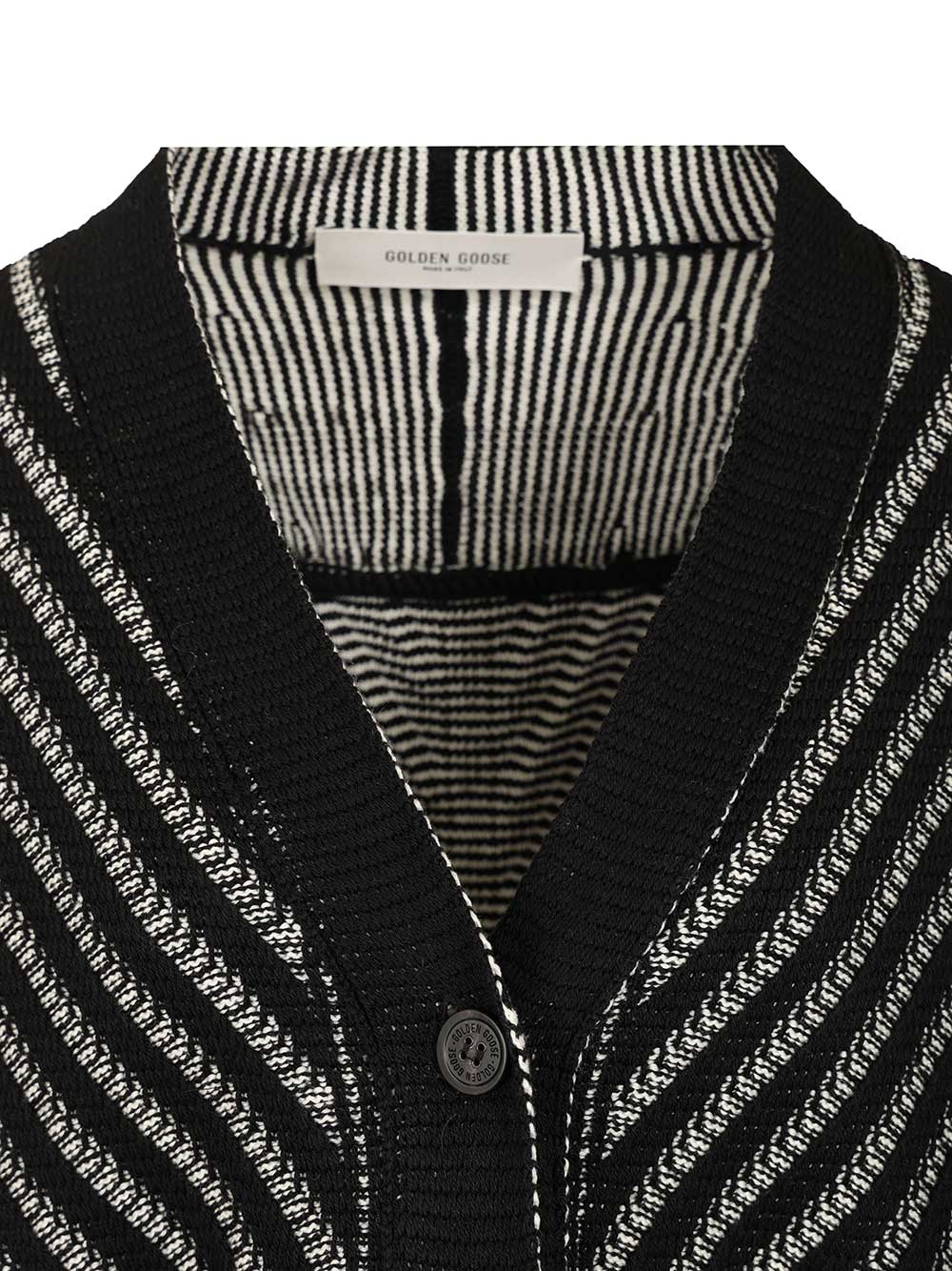 Golden Goose Deluxe Brand Cardigan With Fringes Knitwear - Black | d73fcea51765e24a0a3380765bedb0d249f7dc7c