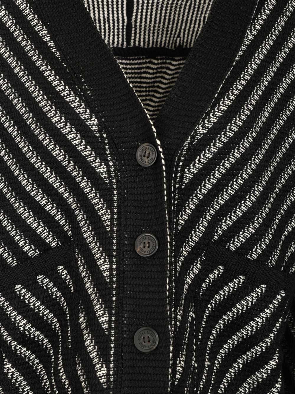 Golden Goose Deluxe Brand Cardigan With Fringes Knitwear - Black | 934e4780d1466a047f44f6e1f727b997d4f82ae6
