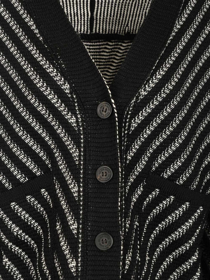 Golden Goose Deluxe Brand Cardigan With Fringes Knitwear - Black | 934e4780d1466a047f44f6e1f727b997d4f82ae6