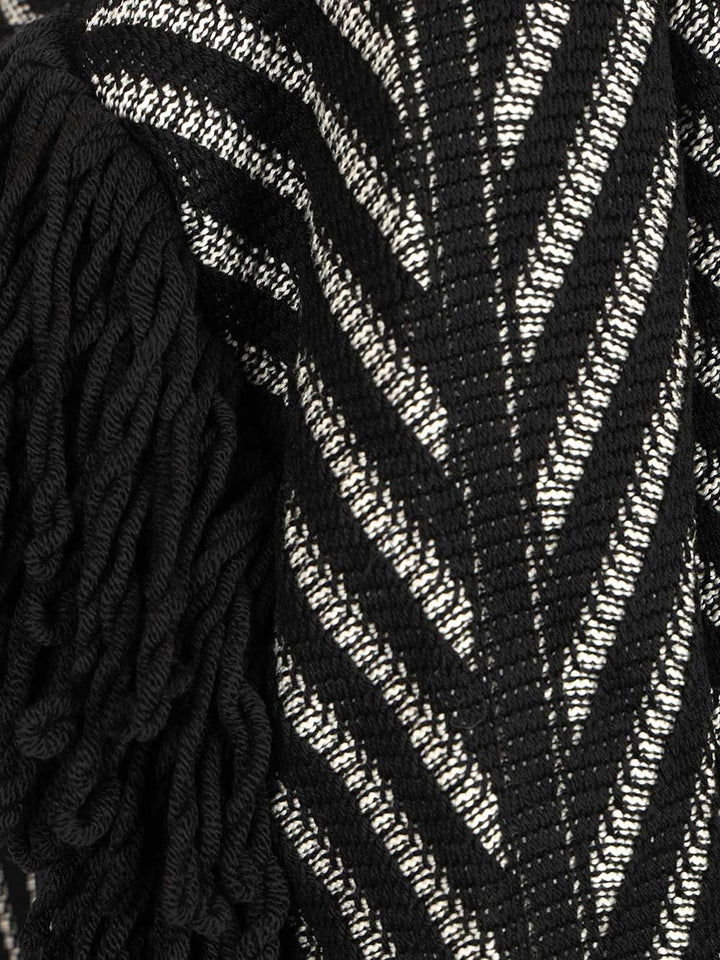 Golden Goose Deluxe Brand Cardigan With Fringes Knitwear - Black | b941999b75899e4ce573499d4c04cfc90a237bfe