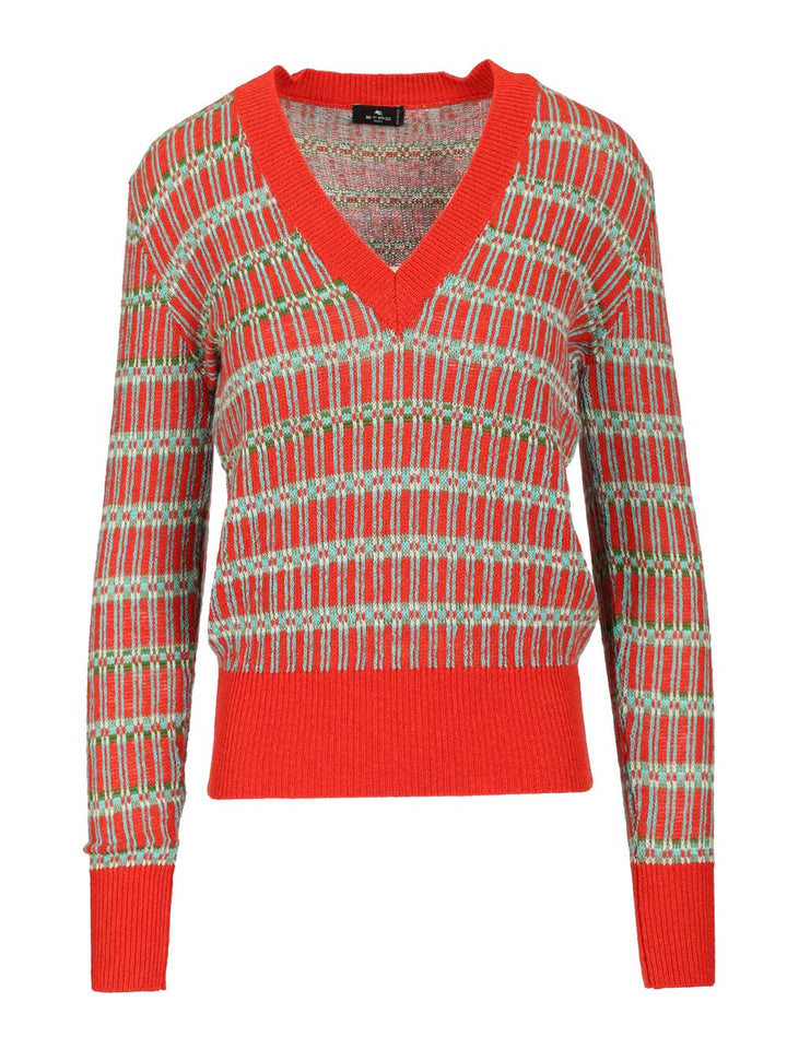 Etro Jacquard Wool-Blend Sweater Knitwear - Multicolor | 0b64e4c00cc13d00172318a6719bb5147fce52f8