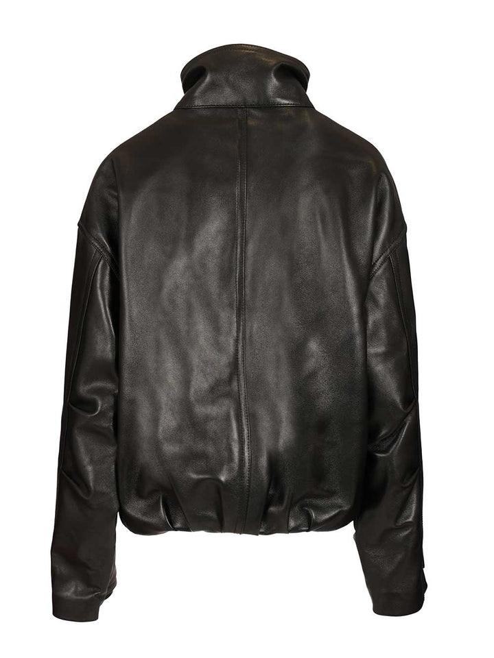 Durazzi Milano Black Leather Bomber Jackets - Black | dca9993394d68ae52c17d482094cd33a10371ae4