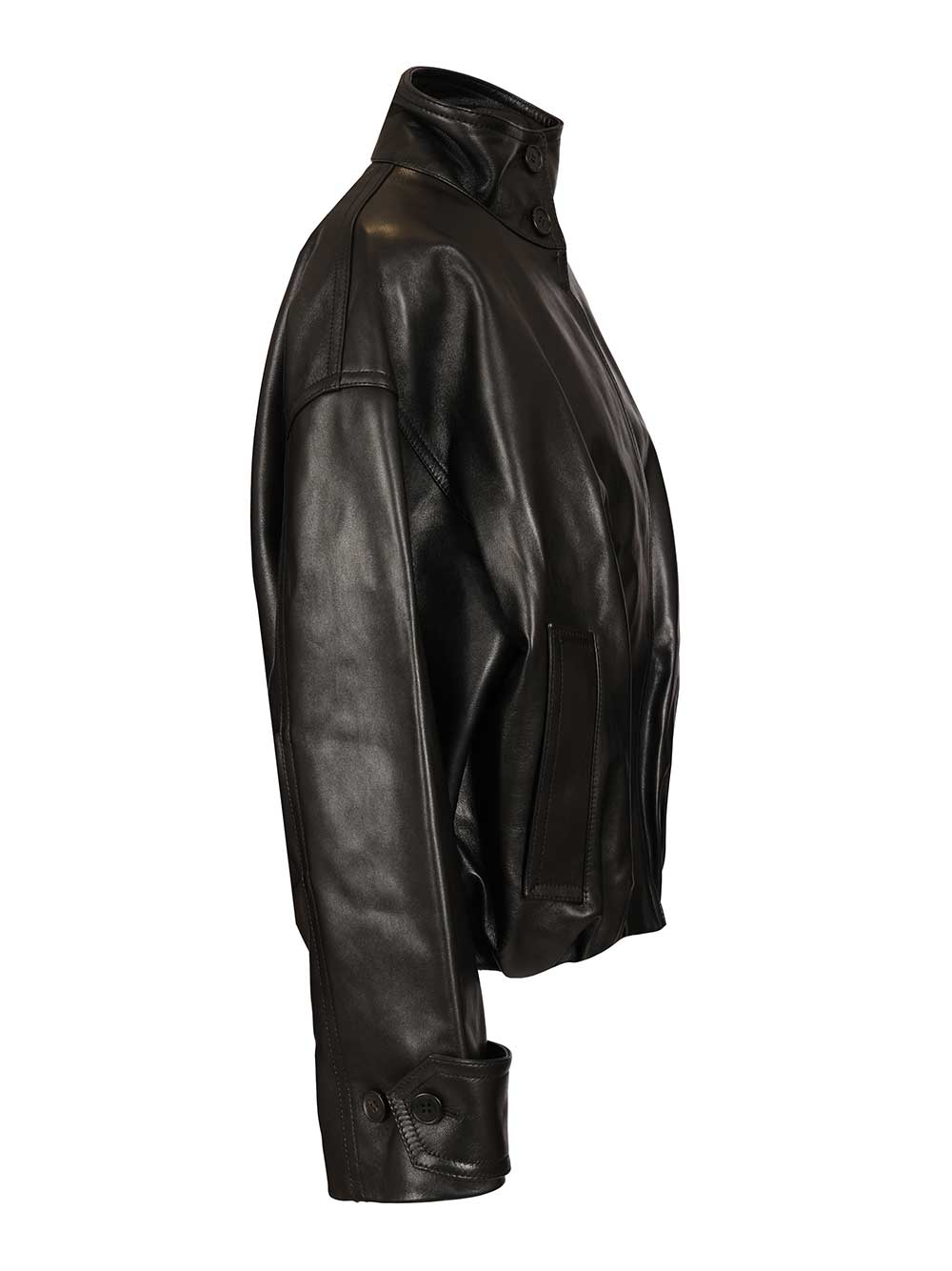 Durazzi Milano Black Leather Bomber Jackets - Black | 643de3c524e0ff6ed0cec6cefd263909a1c204c4