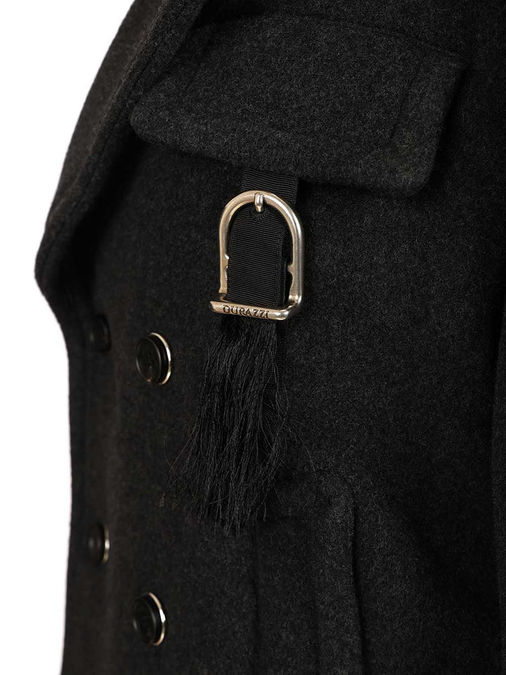 Durazzi Milano Wool Peacoat Coats - Grey | cf0d42b54465a56d40178a954484def6582b7b2b