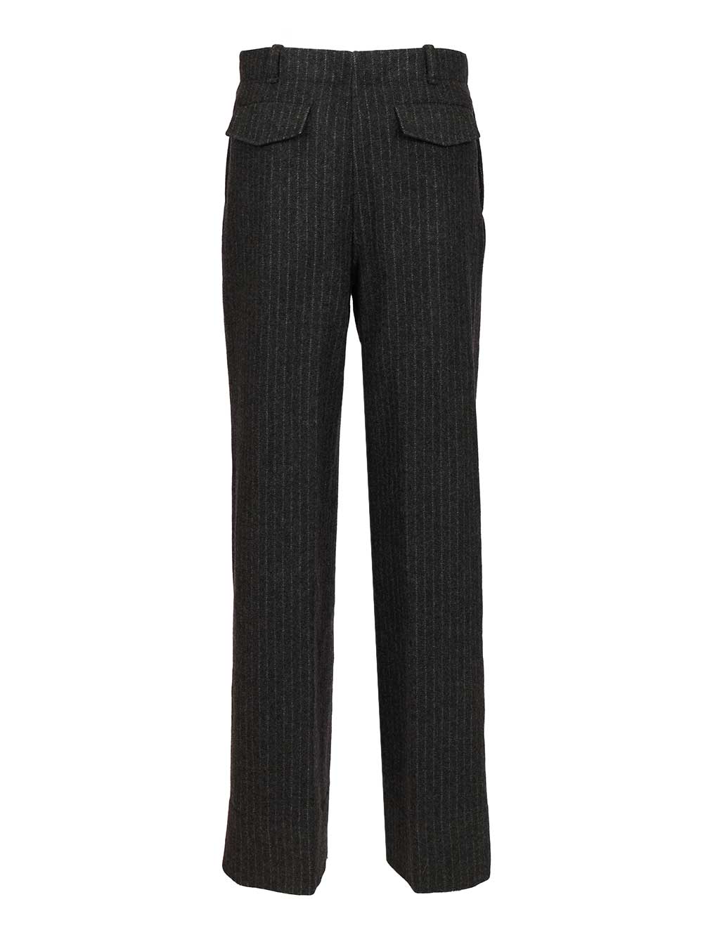 Durazzi Milano Pinstriped Wool Trousers - Grey | 48418a43040bb9d5a1c9935105db460128a1c434