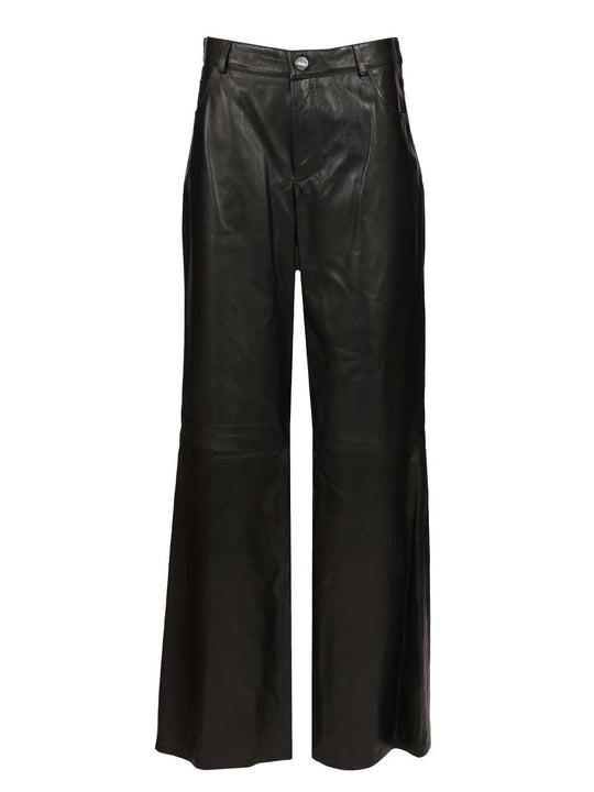 Polly Leather Trousers Black