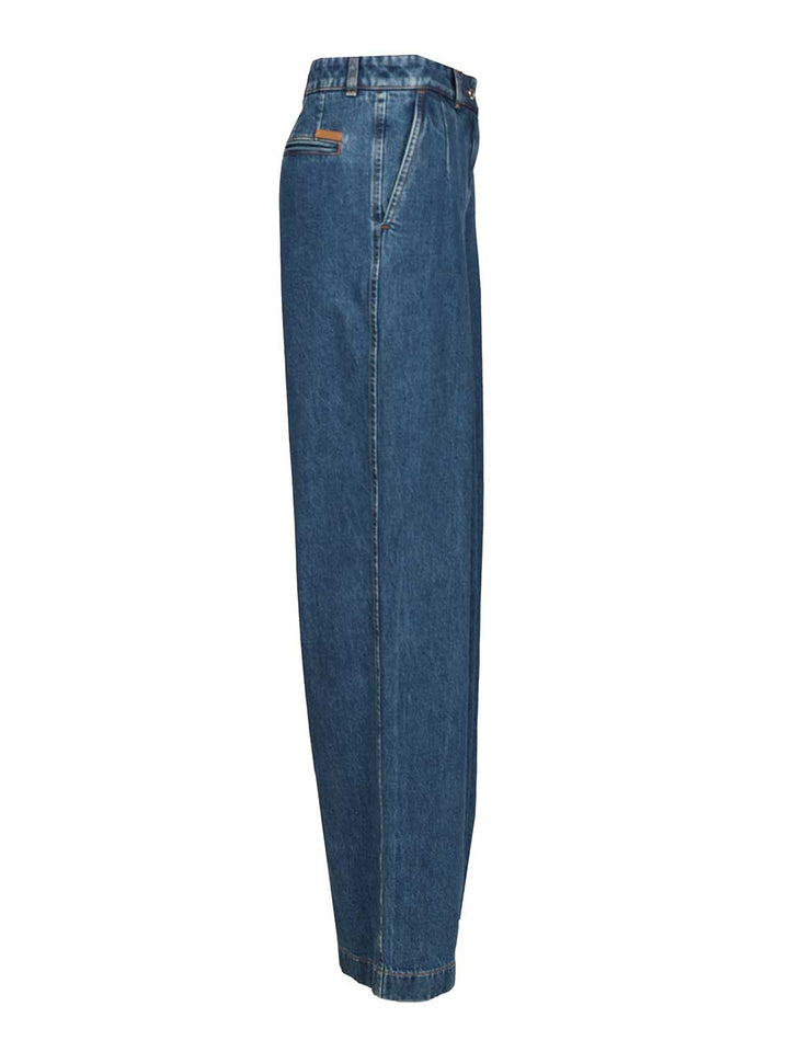 Dolce & Gabbana Pantalone Gamba Ampia Jeans - Blue | c0fe21050d1f6f1dc5beced7f36fc16083134784