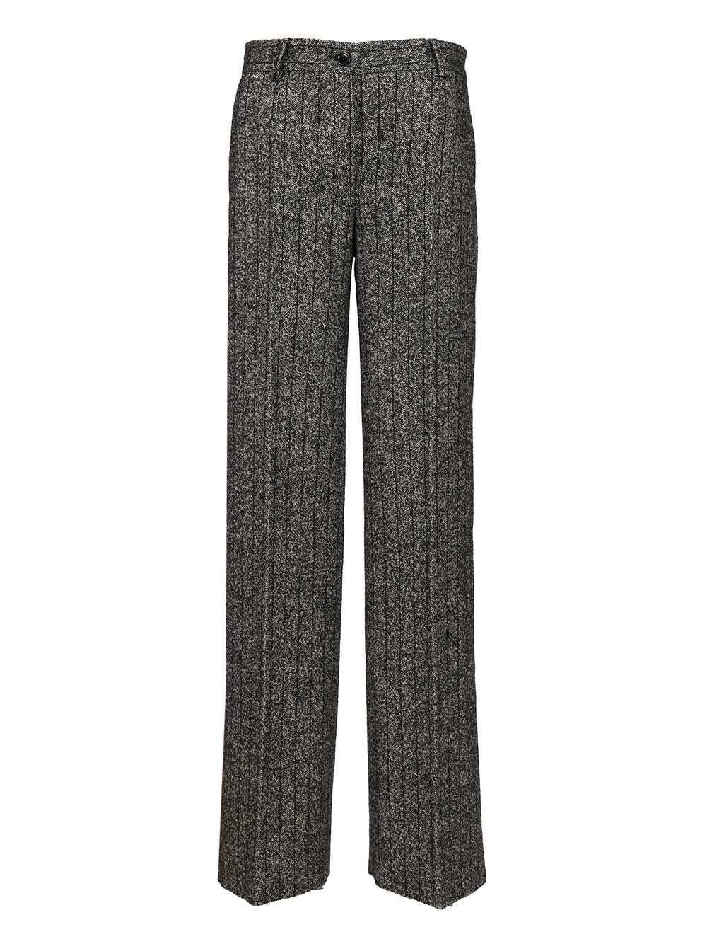 Dolce & Gabbana Striped Trousers - Grey | 0dcbb17a82f66cfceea4de426f9dcec4034ebc08