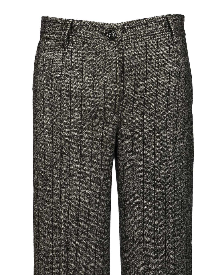 Dolce & Gabbana Striped Trousers - Grey | 5941da1f362a1a6bebabf4fee332d9d8e55d8859
