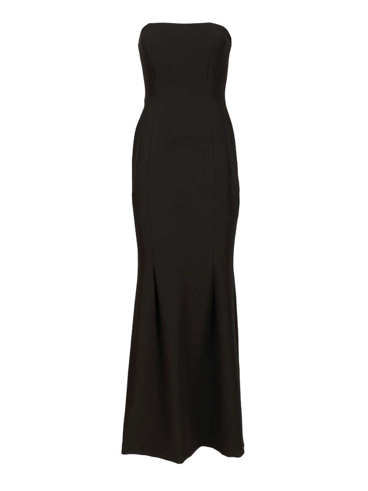 Federica Tosi Long Strapless Cady Dress Dresses - Black | 0632faeed63abcfe49f77f02f7c3426c10b51aec