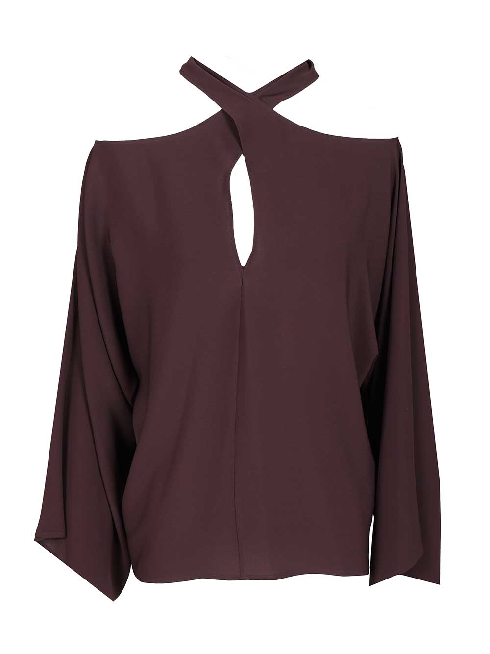 Federica Tosi Silk Blend Blouse Shirts - Bordeaux | 186c2067faa02d87f5368e91fc20954b65321b1d
