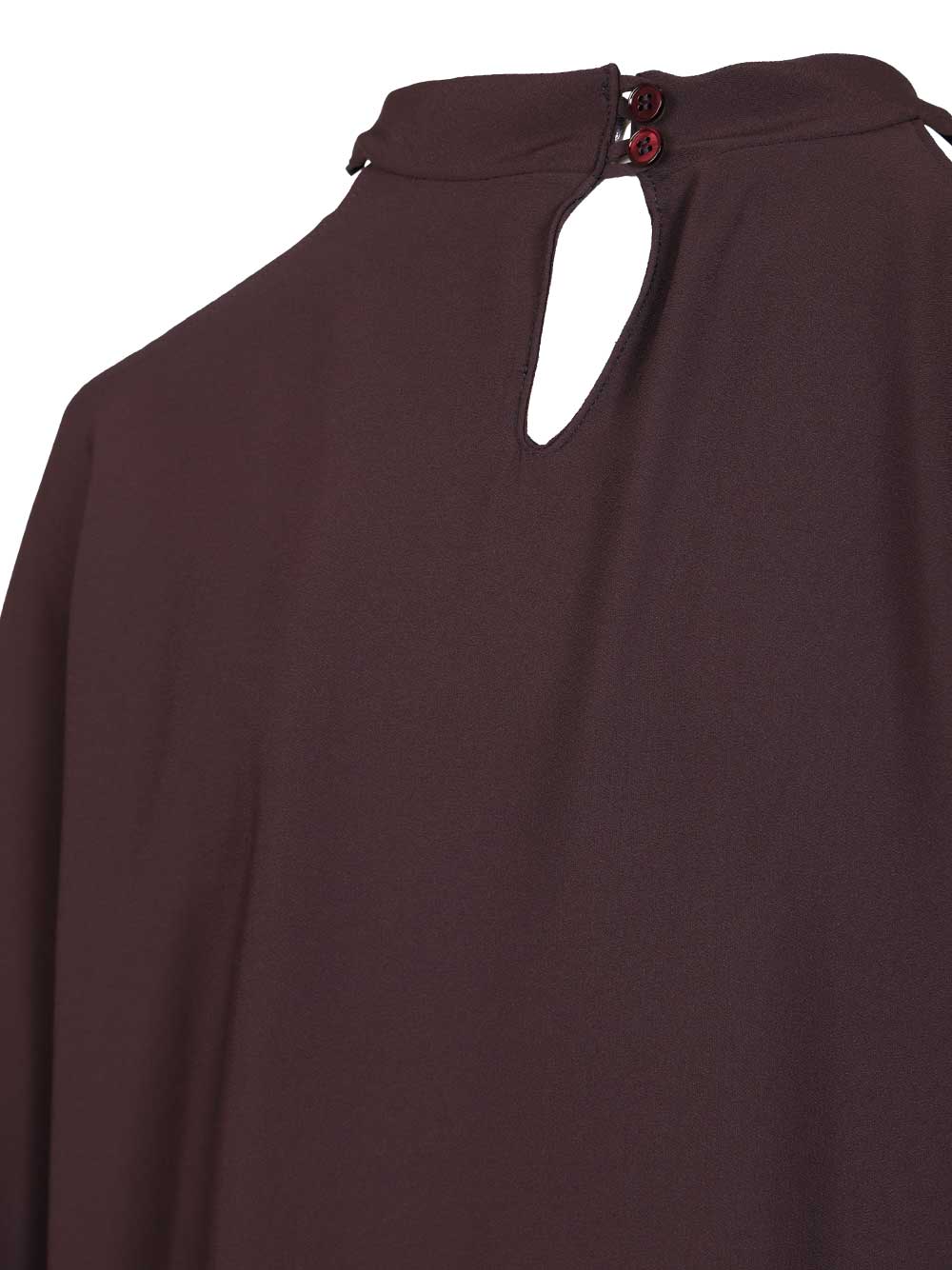 Federica Tosi Silk Blend Blouse Shirts - Bordeaux | b96eea774fd445ecf46739e6f69037aba4c2aa29