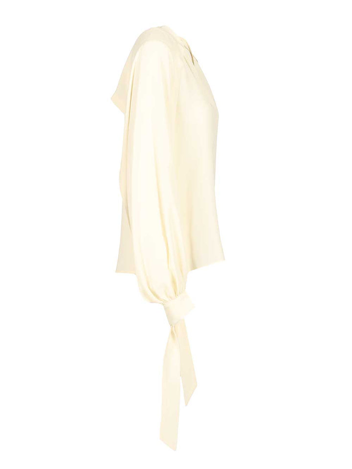 Federica Tosi Cape Blouse Shirts - White | 4220227343985a238971d43f13736c235efb2efc