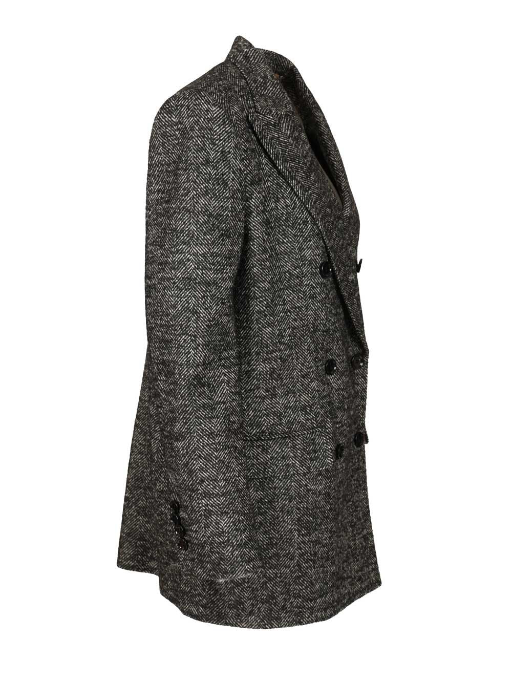 Dolce & Gabbana Double-Breasted Chevron Jacket Jackets - Grey | 5f648727ba6c100c35a4c61572c94ebcb4a6c446