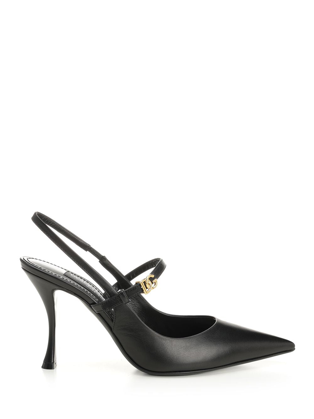 Dolce & Gabbana Goatskin Slingback Pumps - Black | 73255ee364efa84bbd495890ef1356ef67f4a0ce