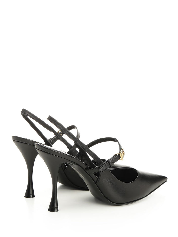 Dolce & Gabbana Goatskin Slingback Pumps - Black | c79542fa956c69130ce761a3575b76a2d145ad8f