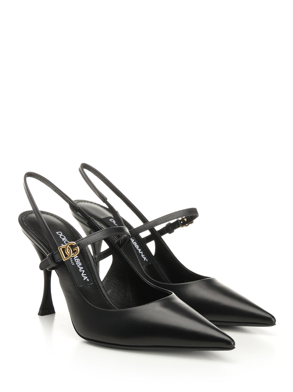 Dolce & Gabbana Goatskin Slingback Pumps - Black | 792a3796da330cdffbd951a964dd9dcb885cd0b6