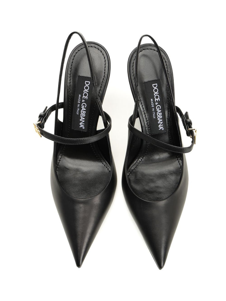 Dolce & Gabbana Goatskin Slingback Pumps - Black | 98dd054d13164d3428495cc8abcdbe399b93e50f