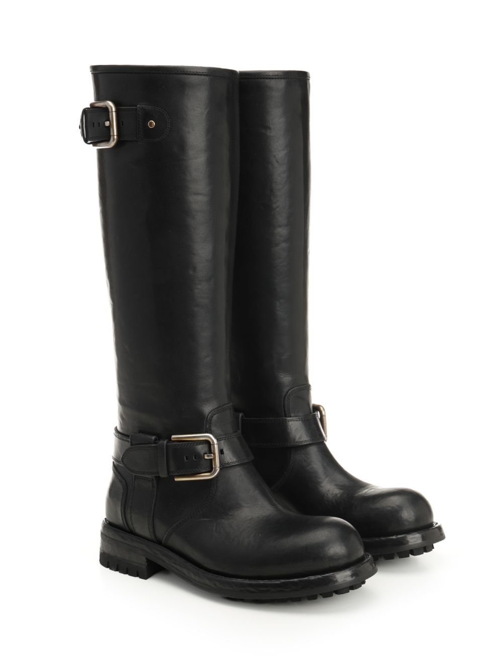 Dolce & Gabbana Biker Boot Boots - Black | 3319c2f27218e926bc0892e3c2f0ae518a1c256f
