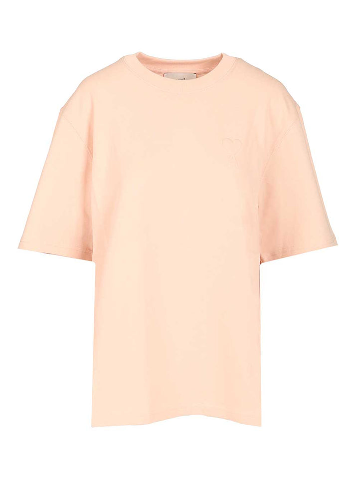 Ami Cotton T-Shirt - Rose | 472b5c3de00bc8c867ed8b985002b3cb777528c4
