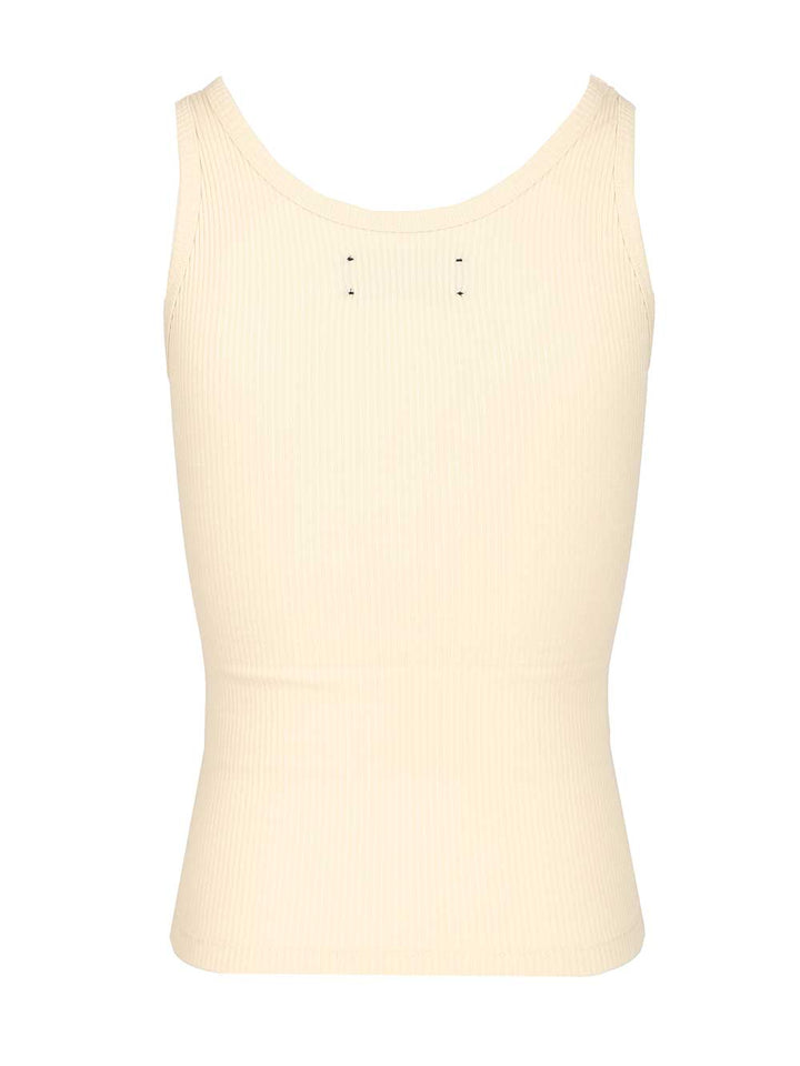 Amiri Stretch Tank Tops - Beige | 3f477baf46e61b962a1abcd720030ef387968709