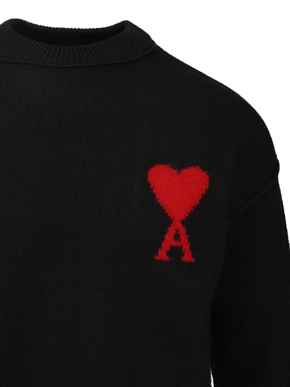 Ami Ami De Coeur Sweater Sweatshirts - Black | 814d9ddf985f68788ae9d673410eba9c214023d9