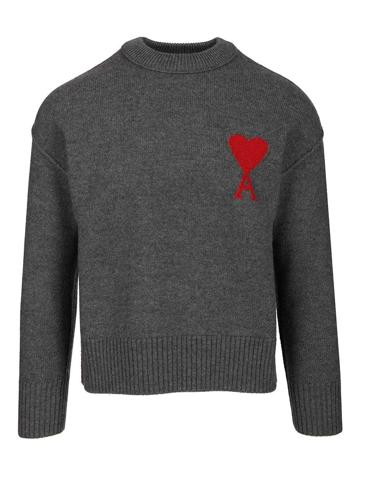 Ami Ami De Coeur Sweater Sweatshirts - Grey | d8999d07762c59c99f4893feed2e3c06f106b41f